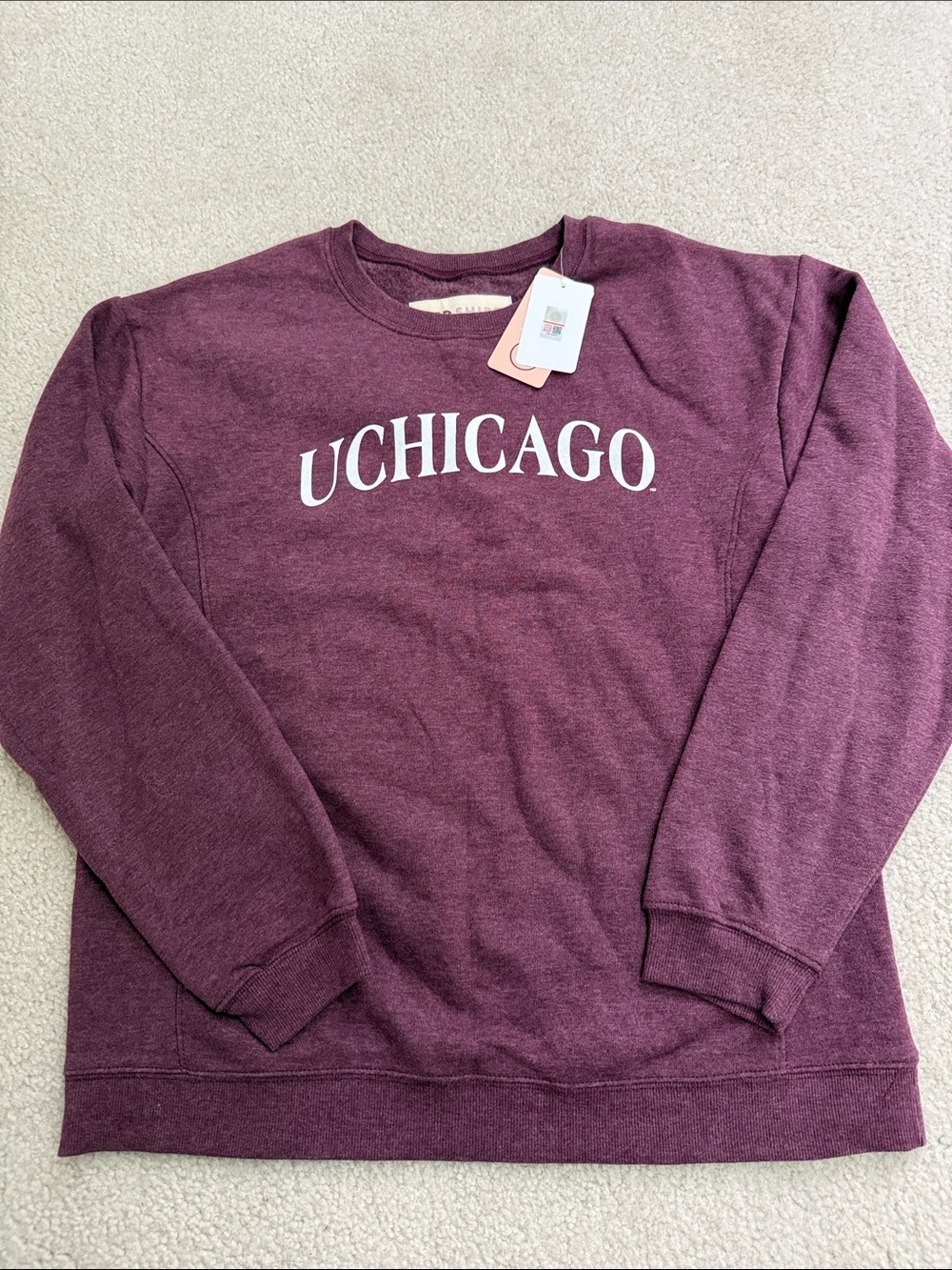 NWT UChicago Maroon Crewneck Sweatshirt